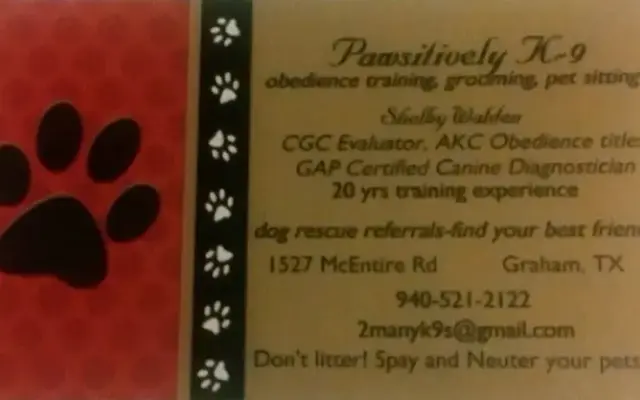 Pawsitively K-9 Grooming in Graham, TX