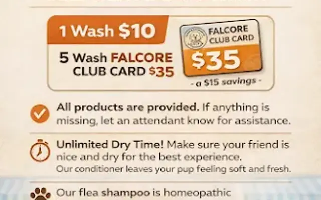 Falcore and Friends Self Serve Dog Wash in Alvin, TX