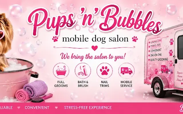 Pups “n” Bubbles Mobile Dog Salon in North Fort Myers, FL