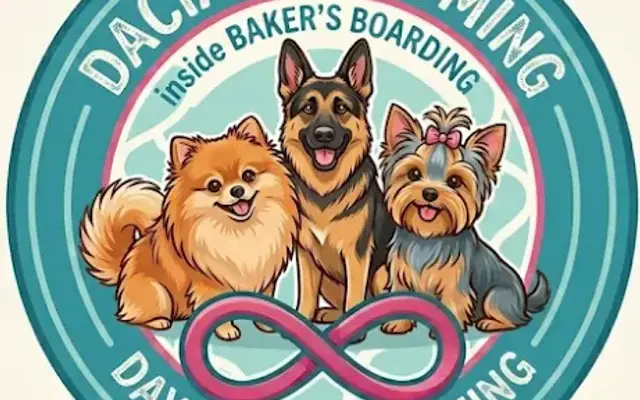 Dacia grooms inside Baker’s Boarding in Locust Grove, GA