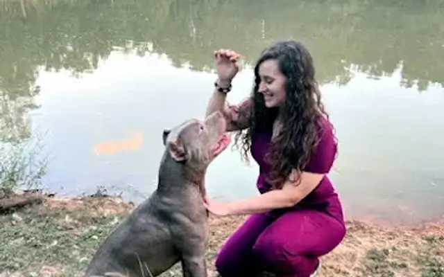 Sav with the Dogs in Montgomery, TX