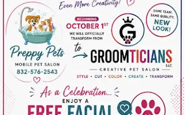 Groomticians Creative Pet Salon LLC (Preppy pets) in Houston, TX