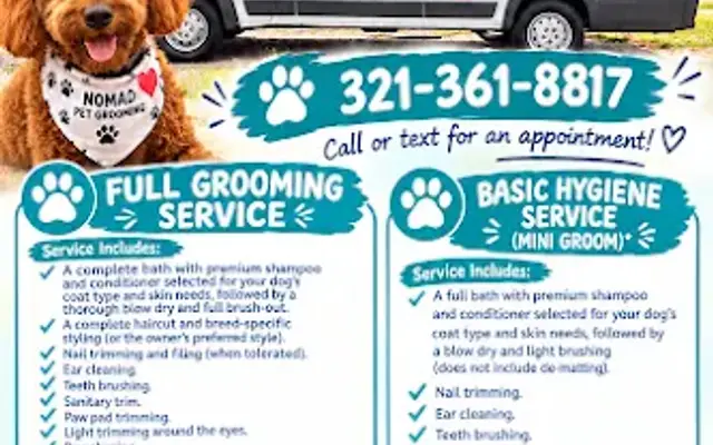 Nomad Pet Grooming Mobile in Melbourne, FL